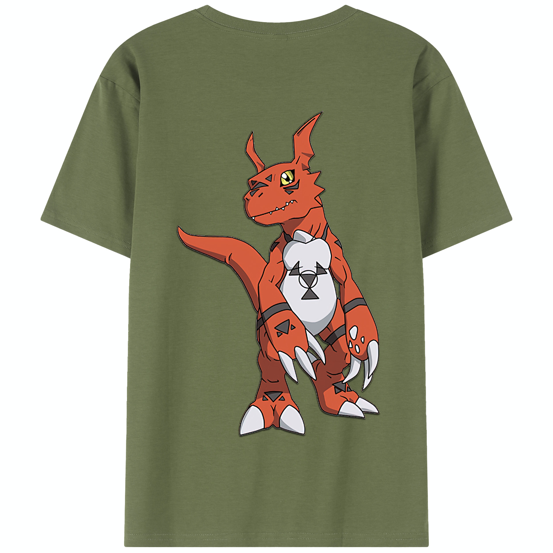 （画像用） Digimon デジタルモンスター/デジモン 綿100％半袖Tシャツ（背面プリント）